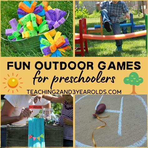 outdoor games for preschoolers.